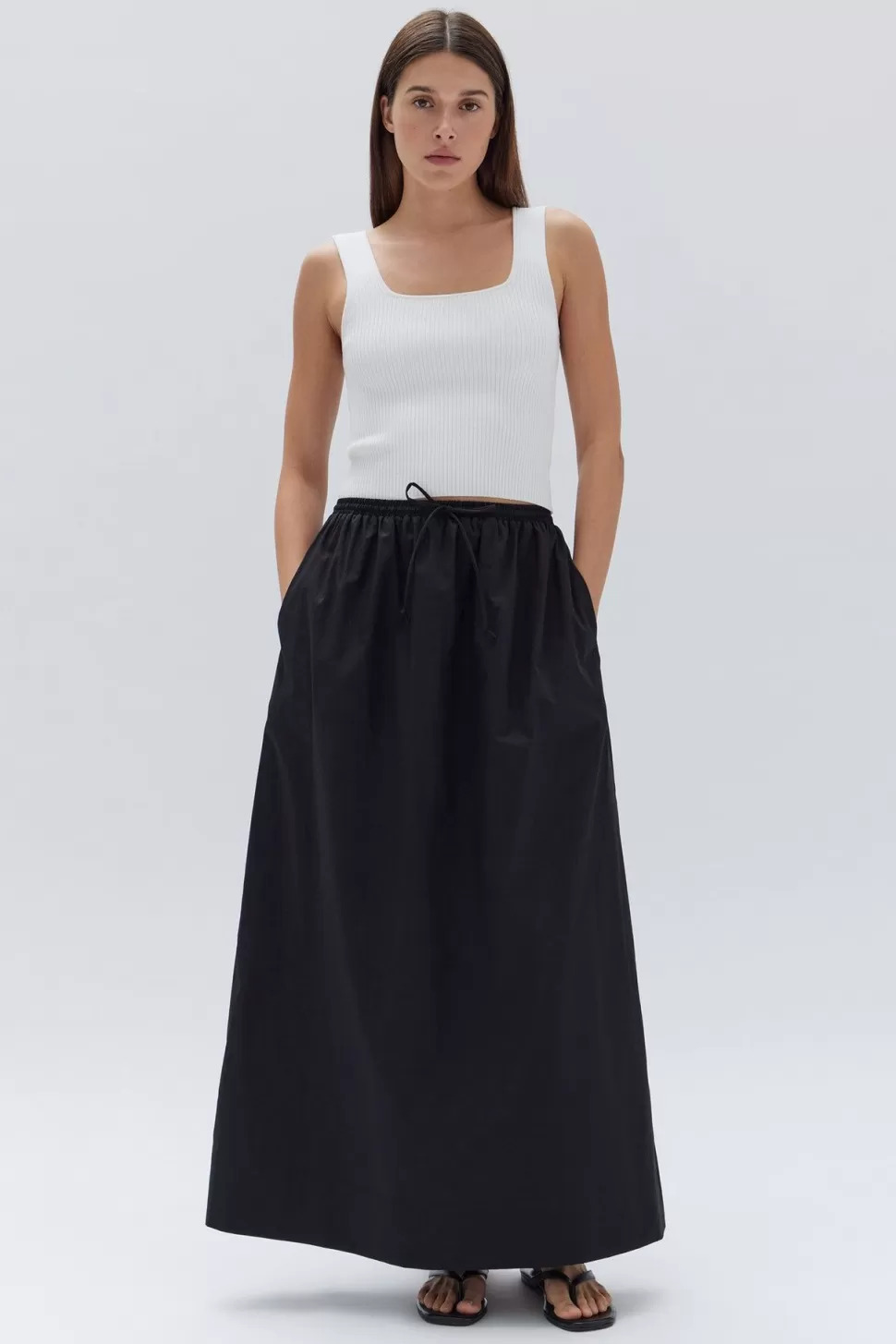 Pants & Skirts | Assembly Label Amara Poplin Midi Skirt