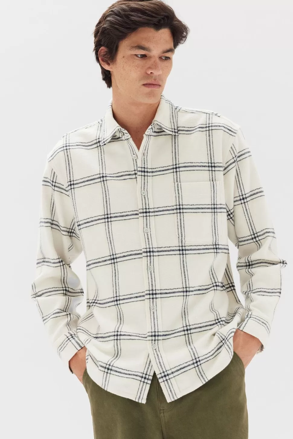 Shirts | Assembly Label Brushed Check Overshirt