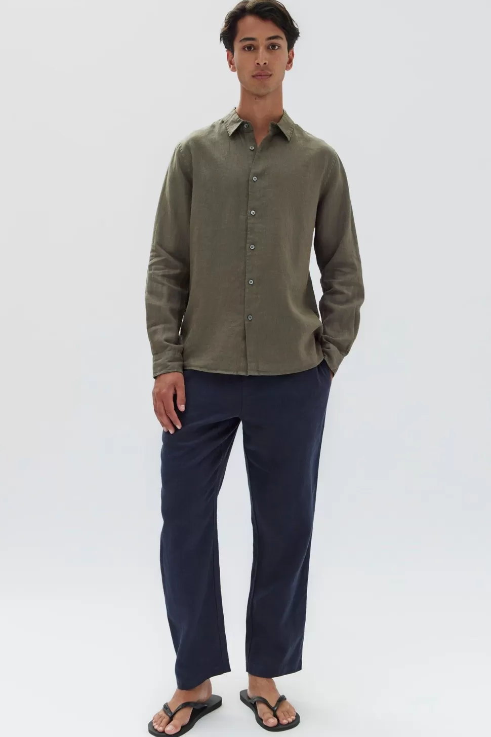 Shirts | Assembly Label Casual Linen Shirt