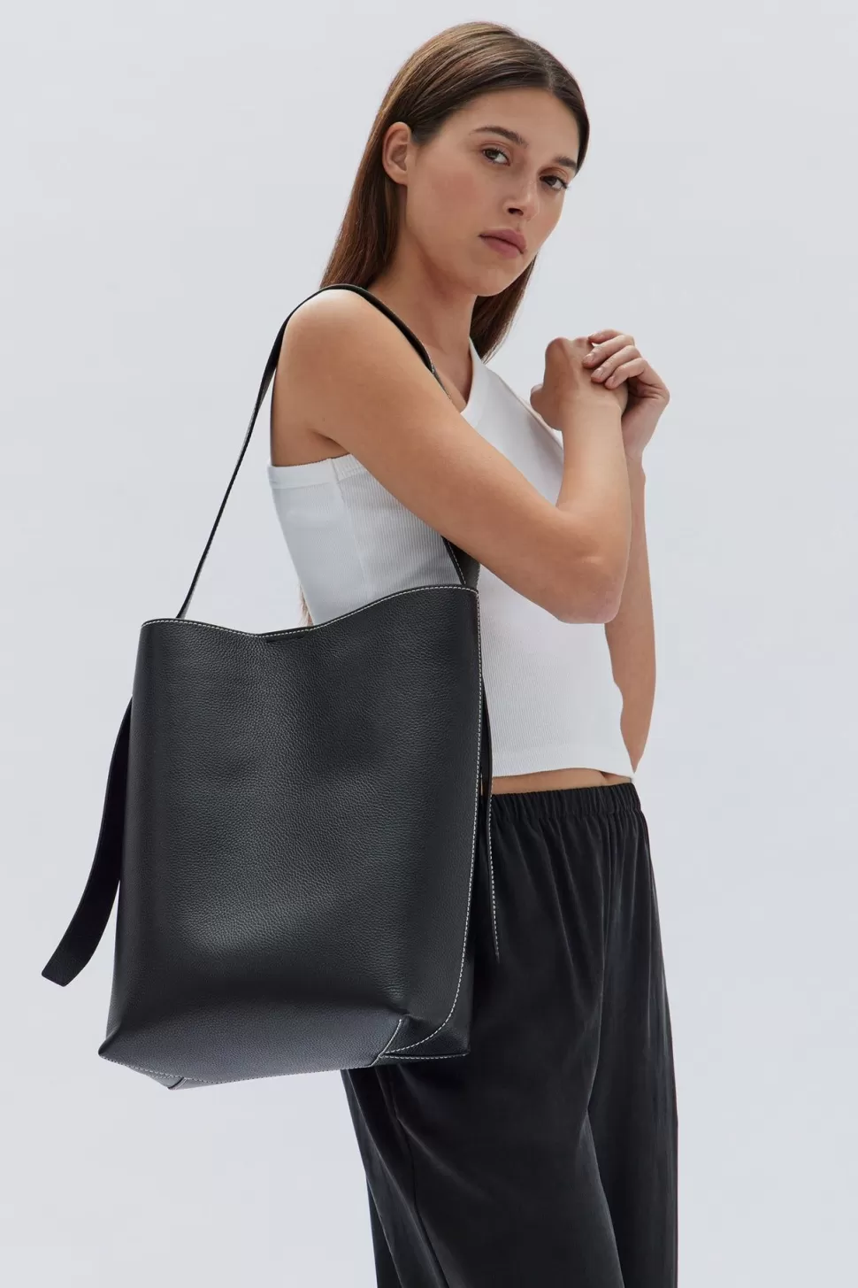 Bags | Assembly Label Contrast Stitch Hobo Bag