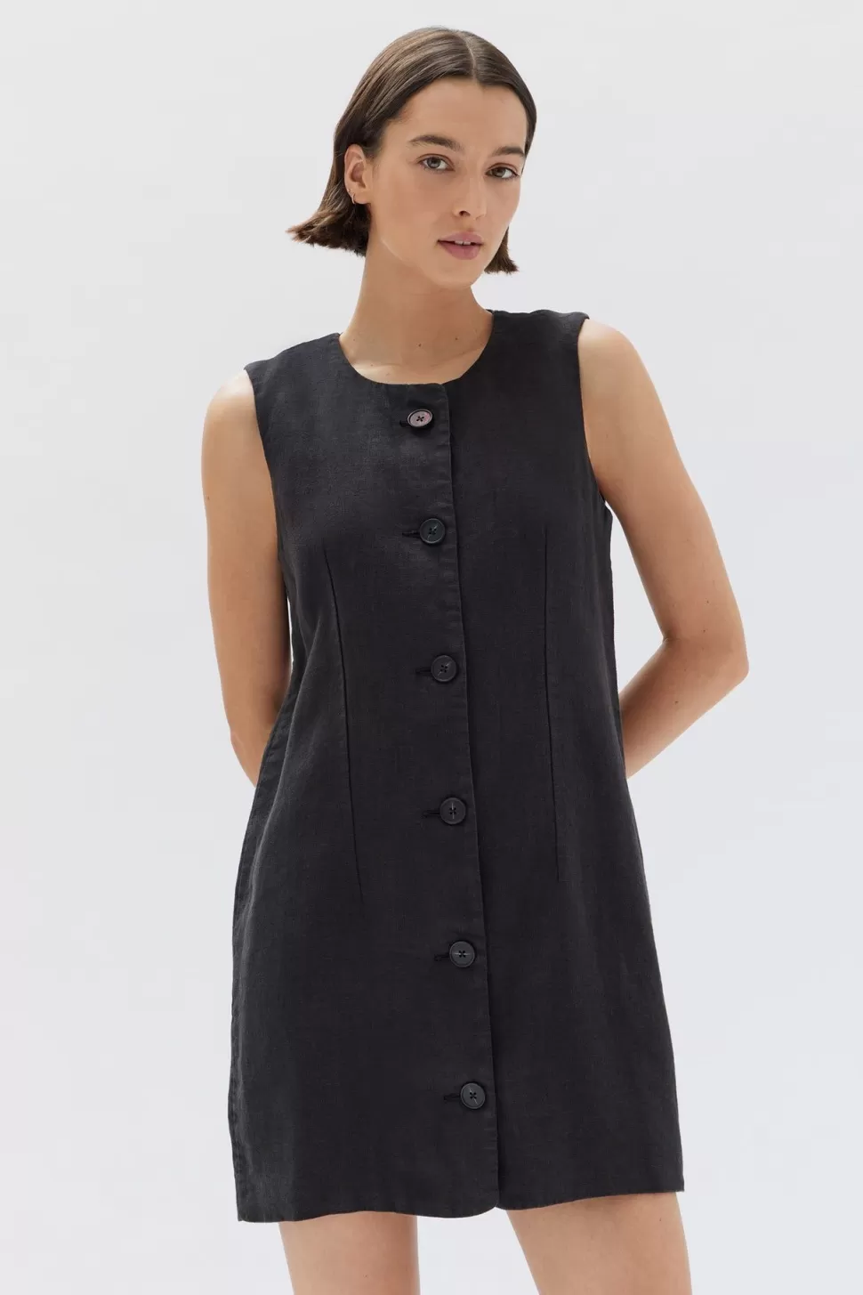 Dresses | Assembly Label Coralie Linen Mini Dress