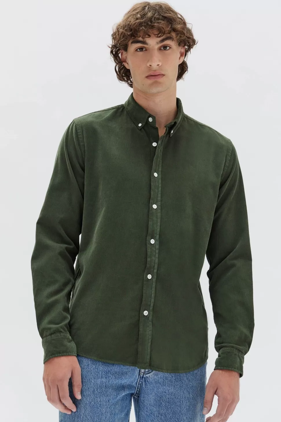 Shirts | Assembly Label Cord Long Sleeve Shirt