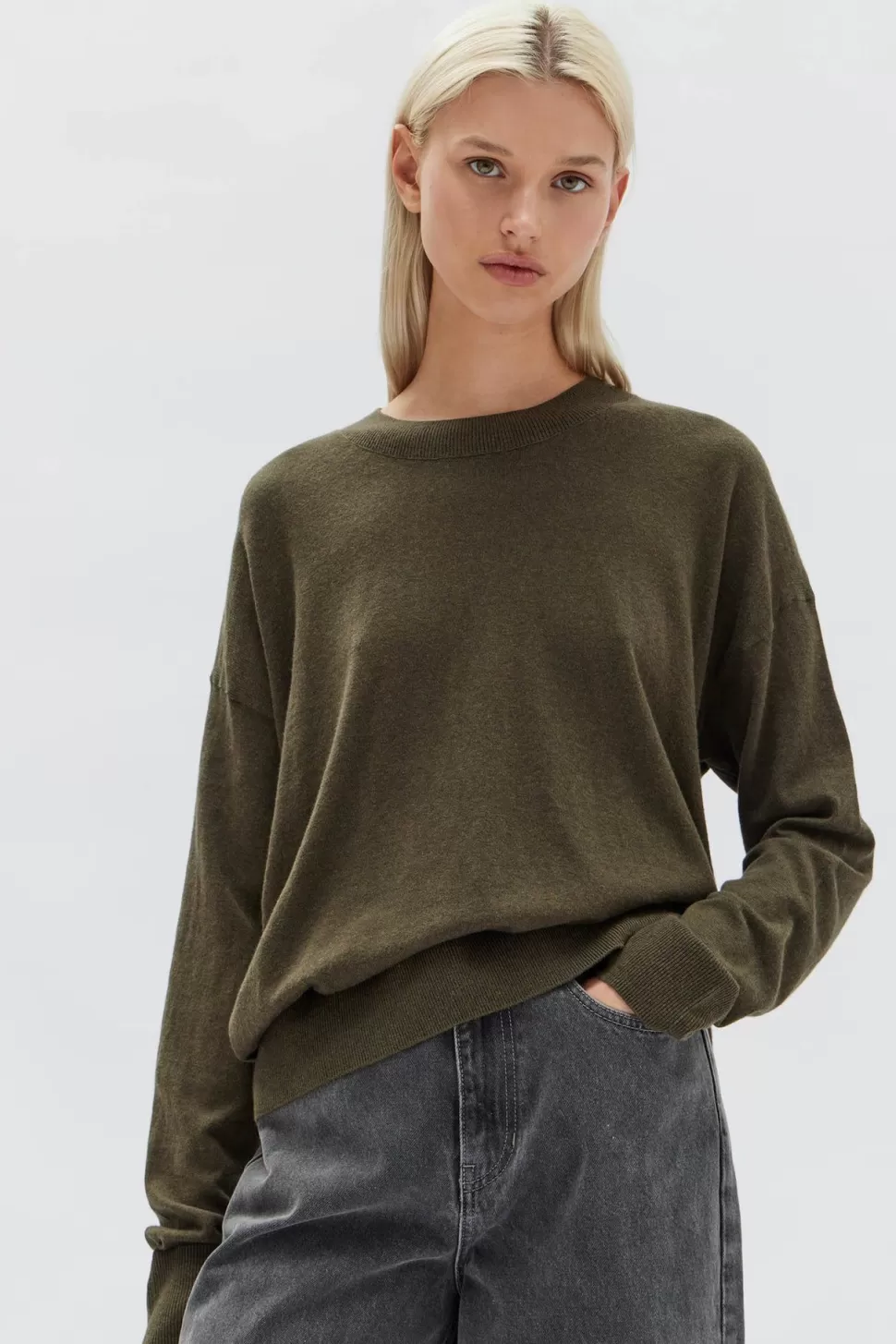 Knitwear | Assembly Label Cotton Cashmere Lounge Sweater