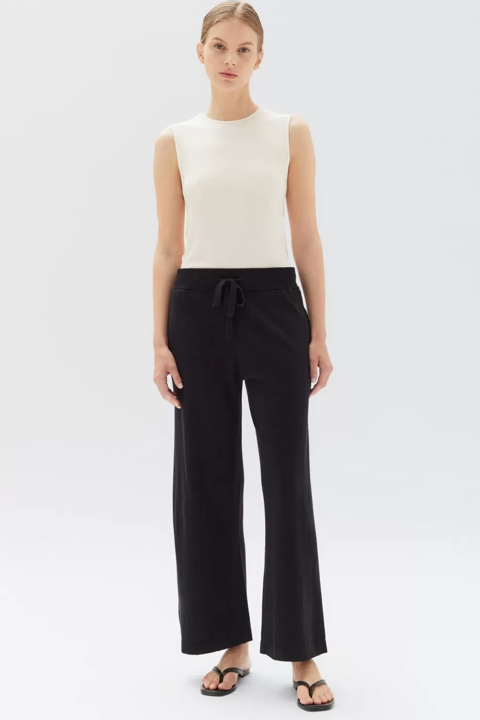 Knitwear | Assembly Label Cotton Cashmere Wide Leg Pant