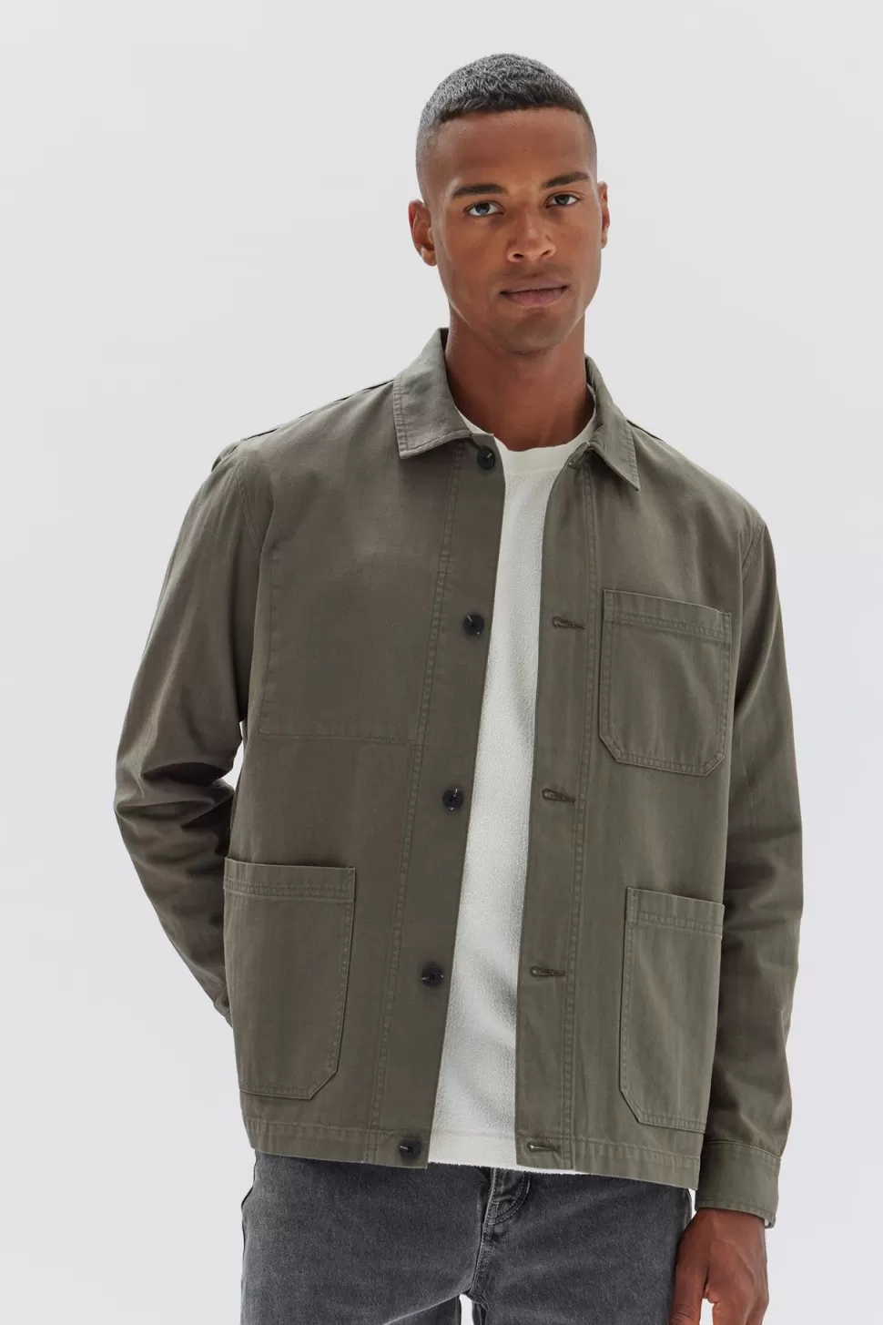 Outerwear | Assembly Label Herringbone Chore Jacket