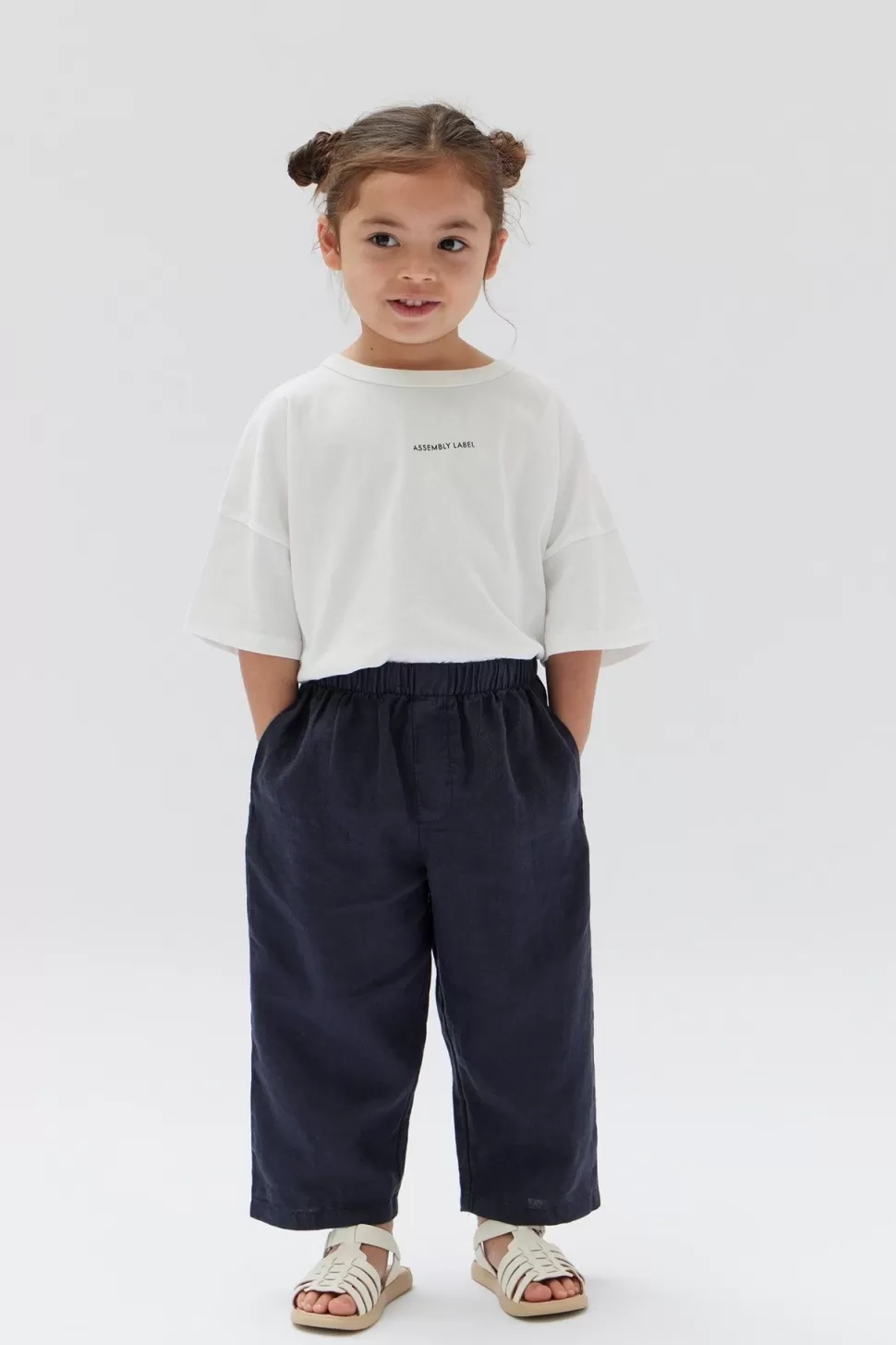 Bottoms | Assembly Label Kids Brooklynn Linen Pant