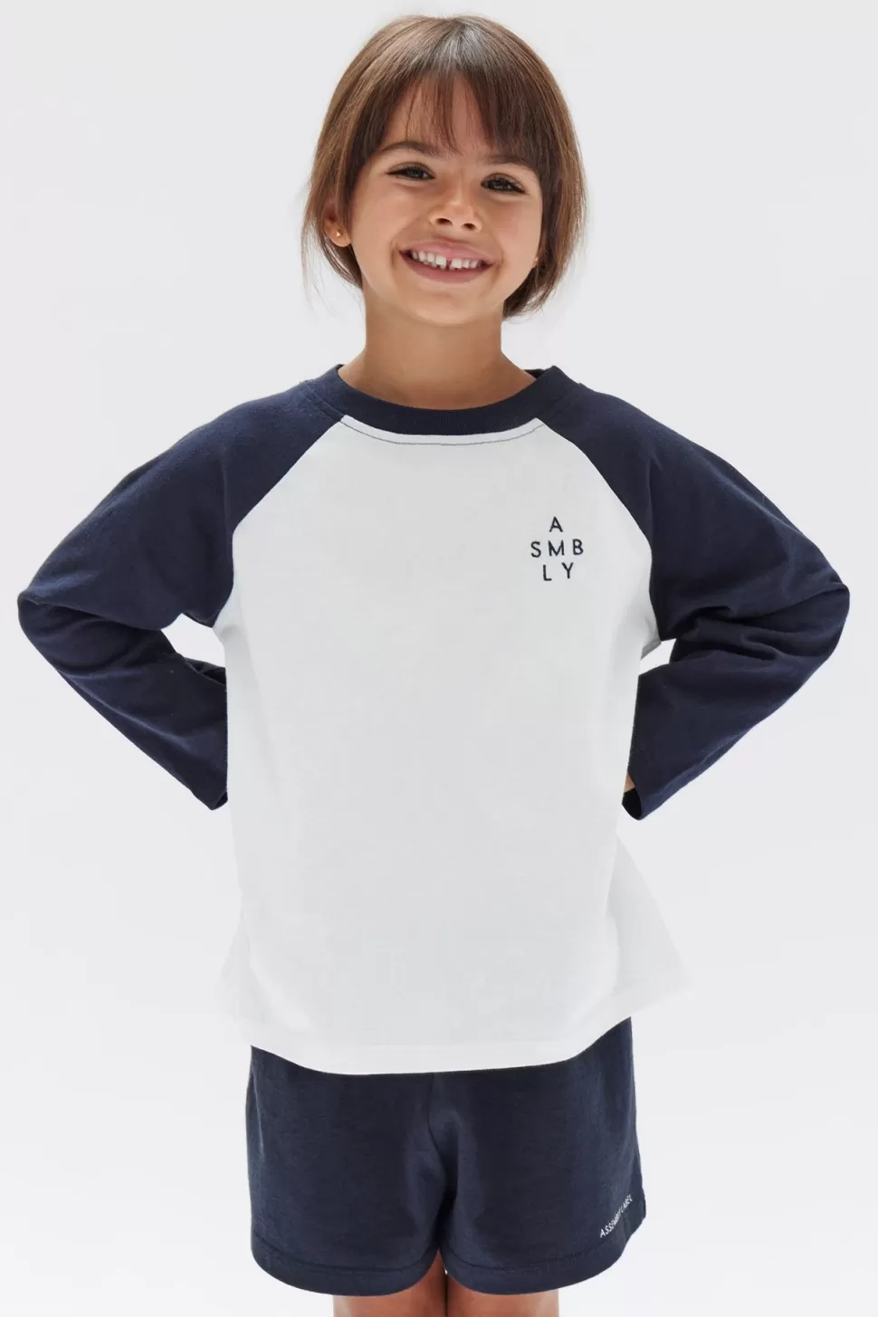 Tees | Assembly Label Kids Raglan Long Sleeve Tee