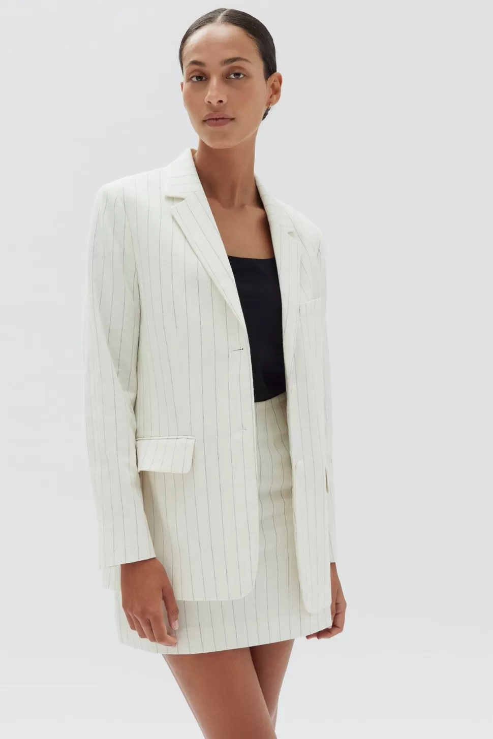 Suiting | Assembly Label Leila Stripe Linen Jacket