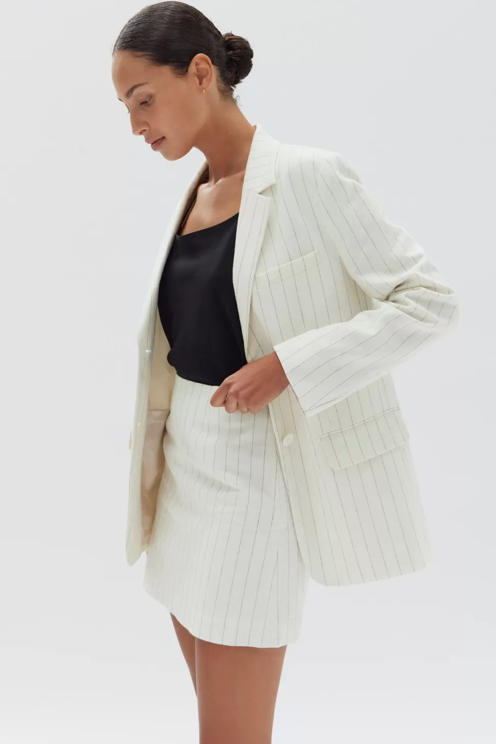 Suiting | Assembly Label Leila Stripe Linen Jacket