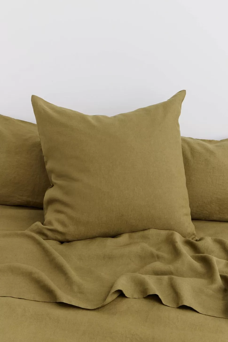 Pillow Cases | Assembly Label Linen European Pillow Case Olive