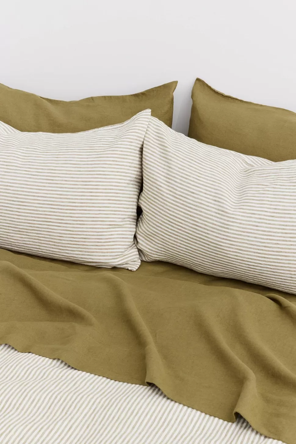 Flat Sheets | Assembly Label Linen Flat Sheet Olive