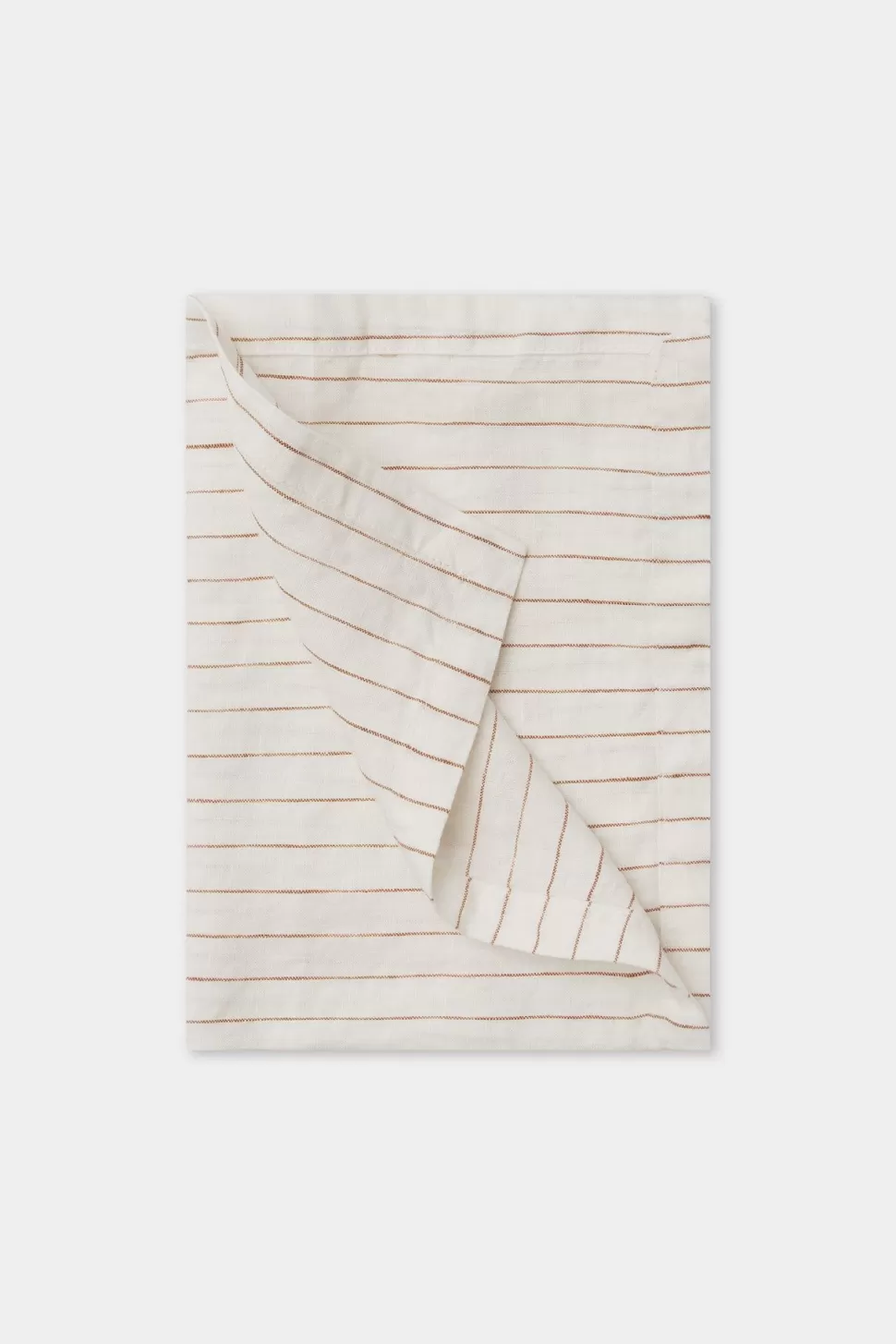 Napery | Assembly Label Linen Tea Towel Tobacco Pinstripe