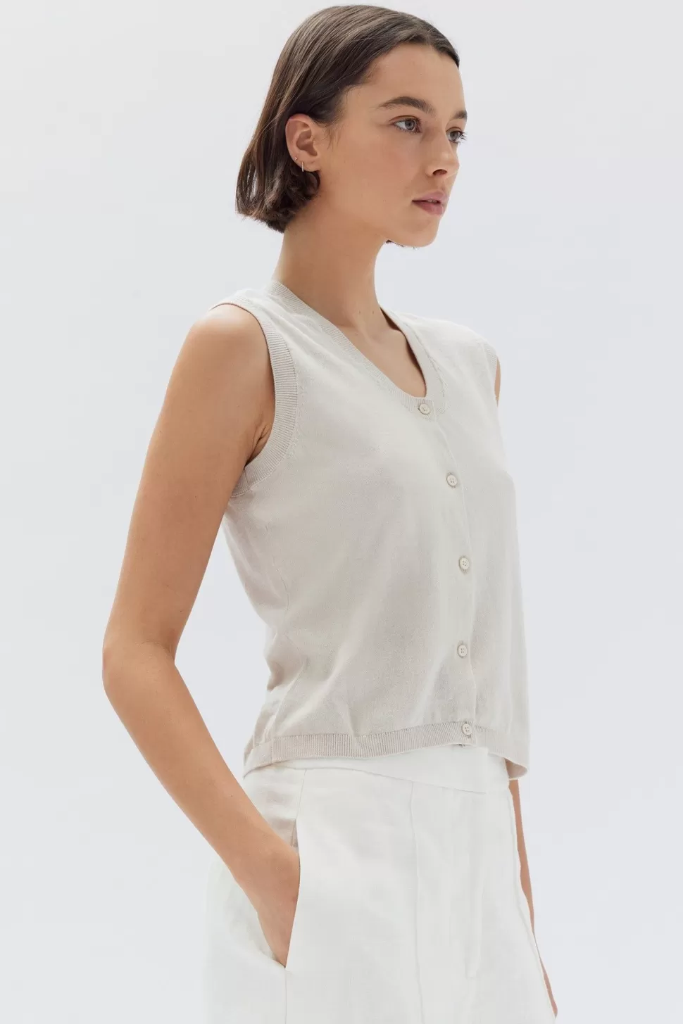 Tanks, Tops & Tees | Assembly Label Liora Silk Cotton Knit Top