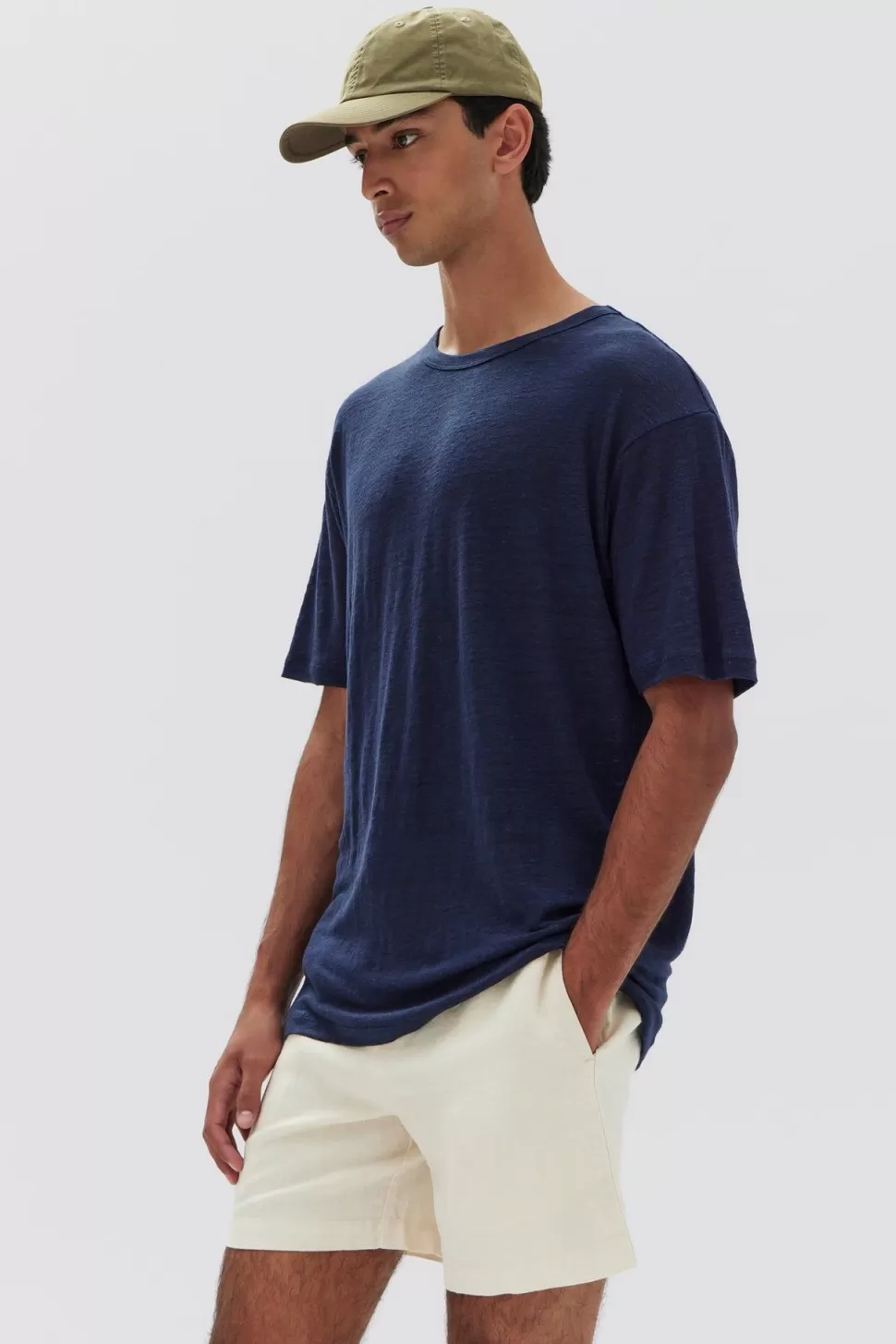 Tops & Tees | Assembly Label Mens Seaford Linen Tee