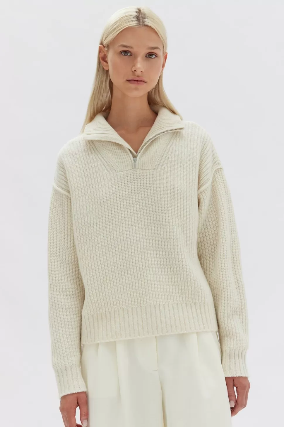 Knitwear | Assembly Label Monicka Quarter Zip Sweater