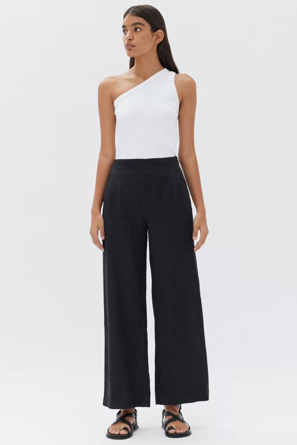 Pants & Skirts | Assembly Label Neva Wide Leg Linen Pant