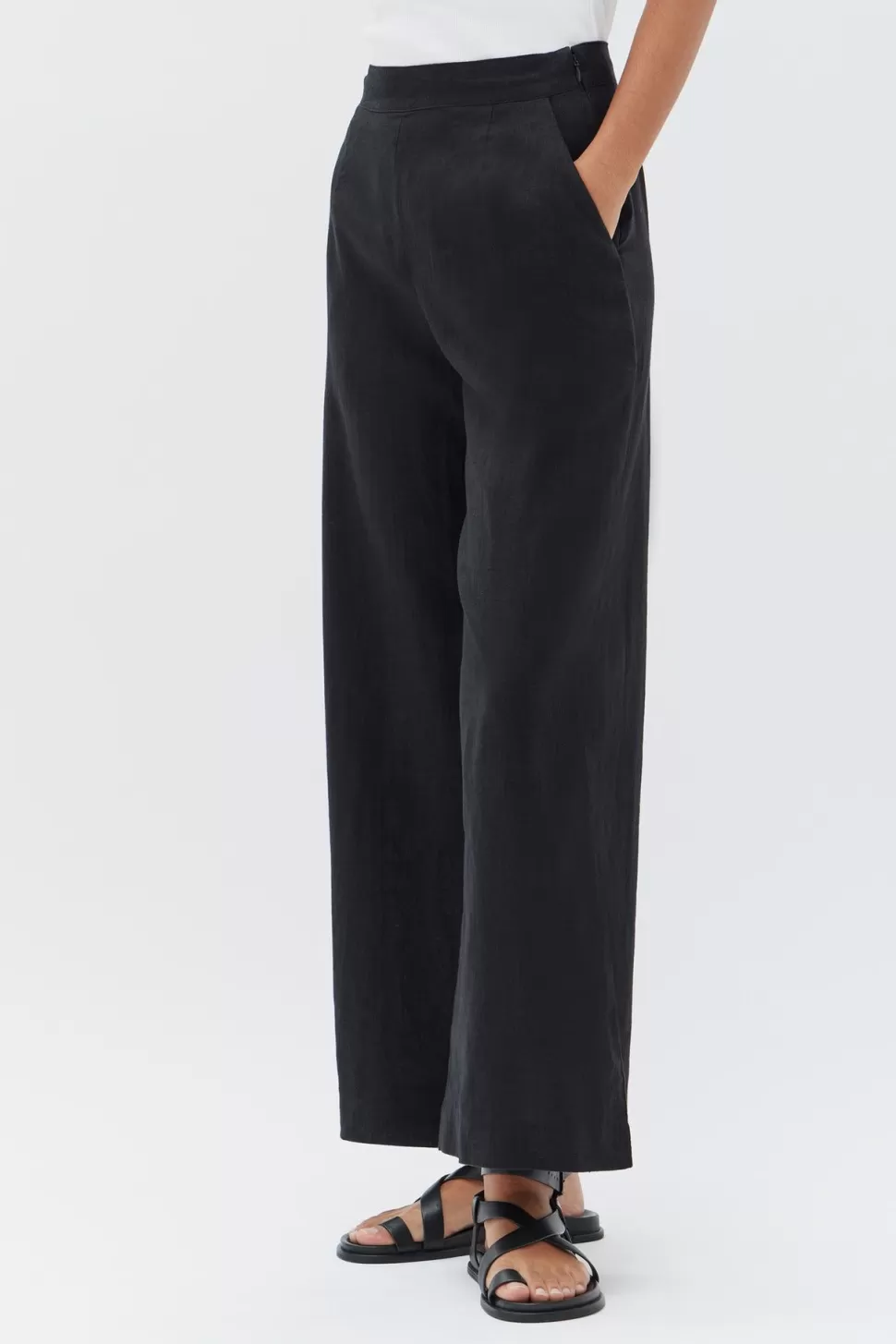 Pants & Skirts | Assembly Label Neva Wide Leg Linen Pant