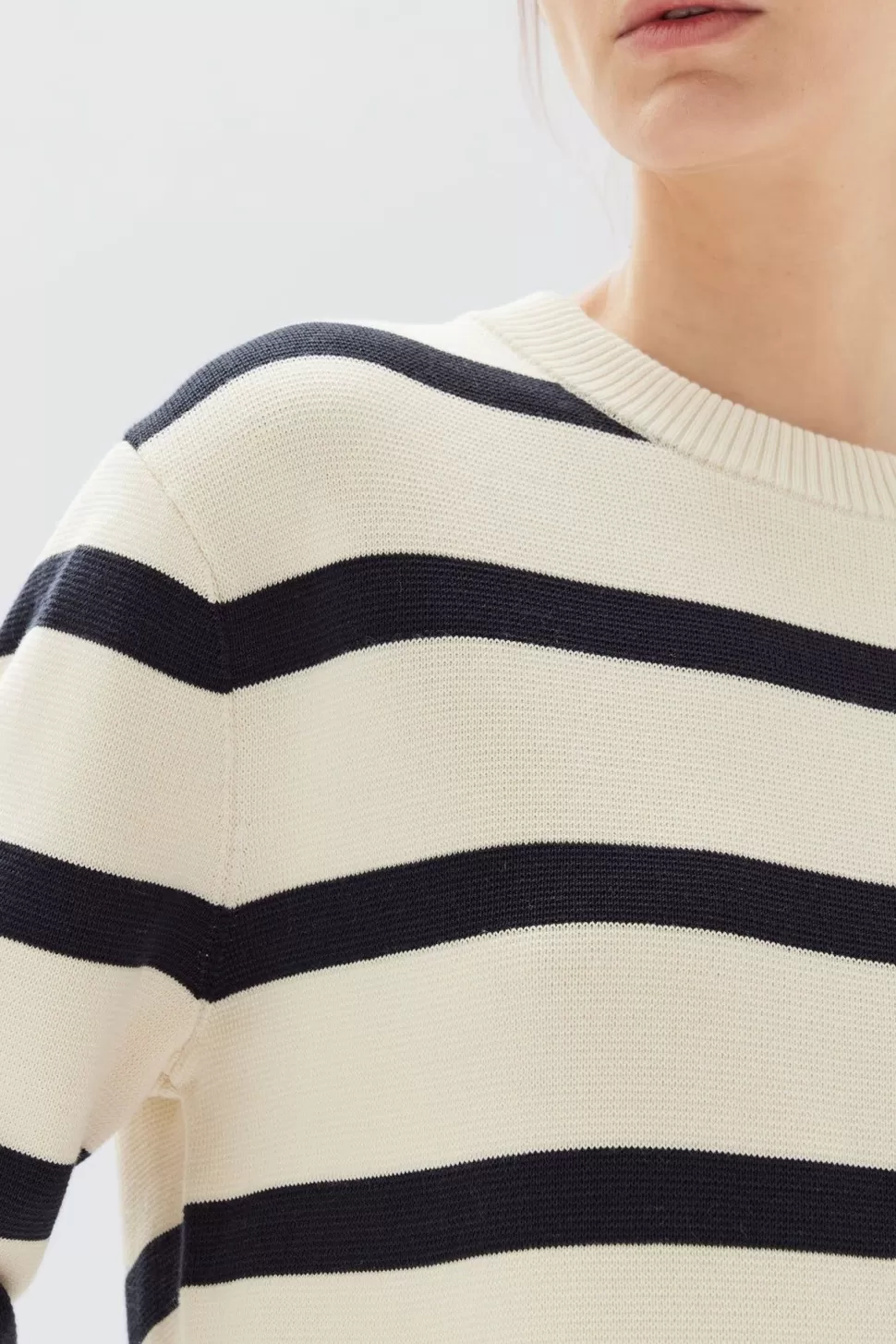 Knitwear | Assembly Label Niam Stripe Cotton Crew