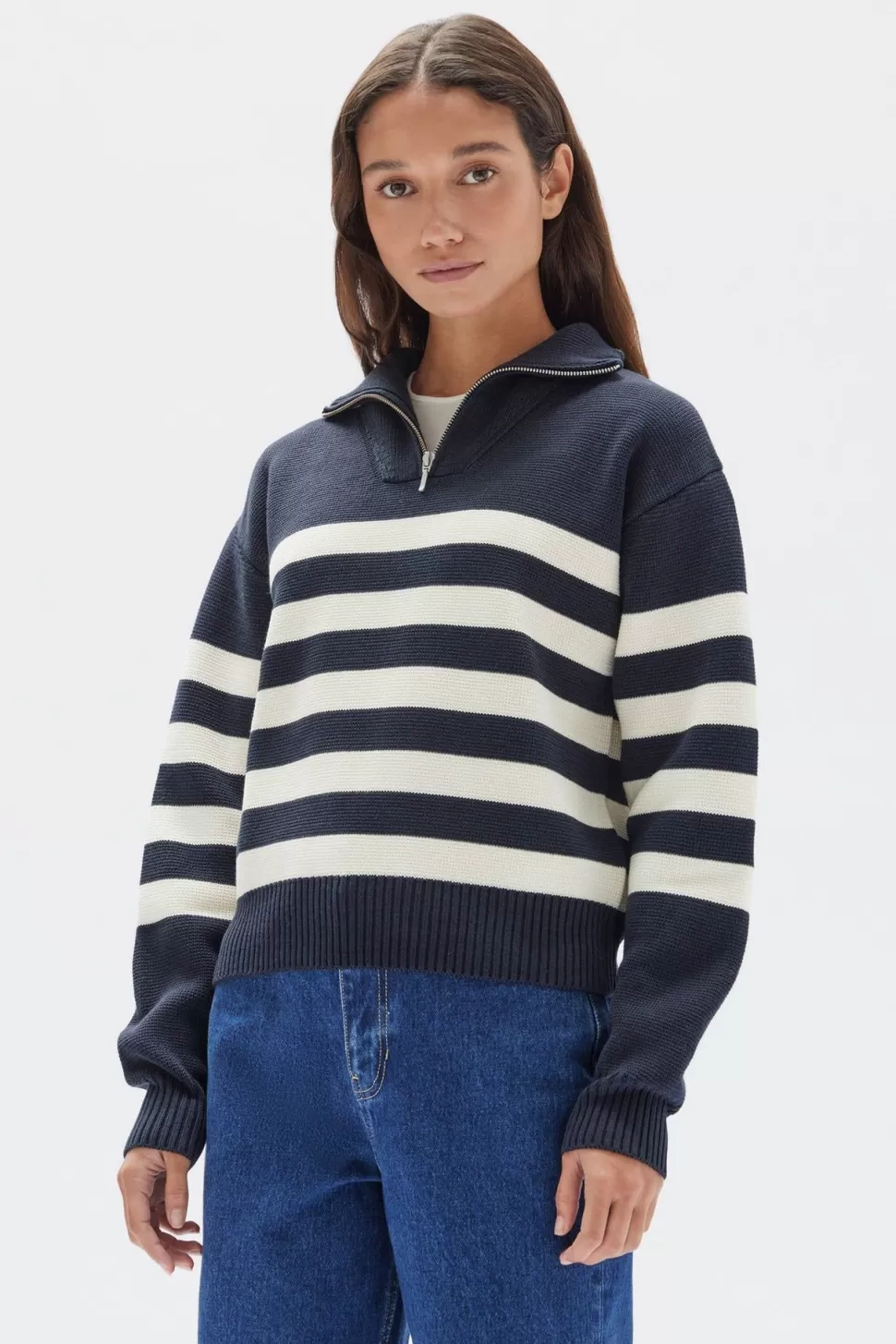 Knitwear | Assembly Label Parisienne Quarter Zip Jumper