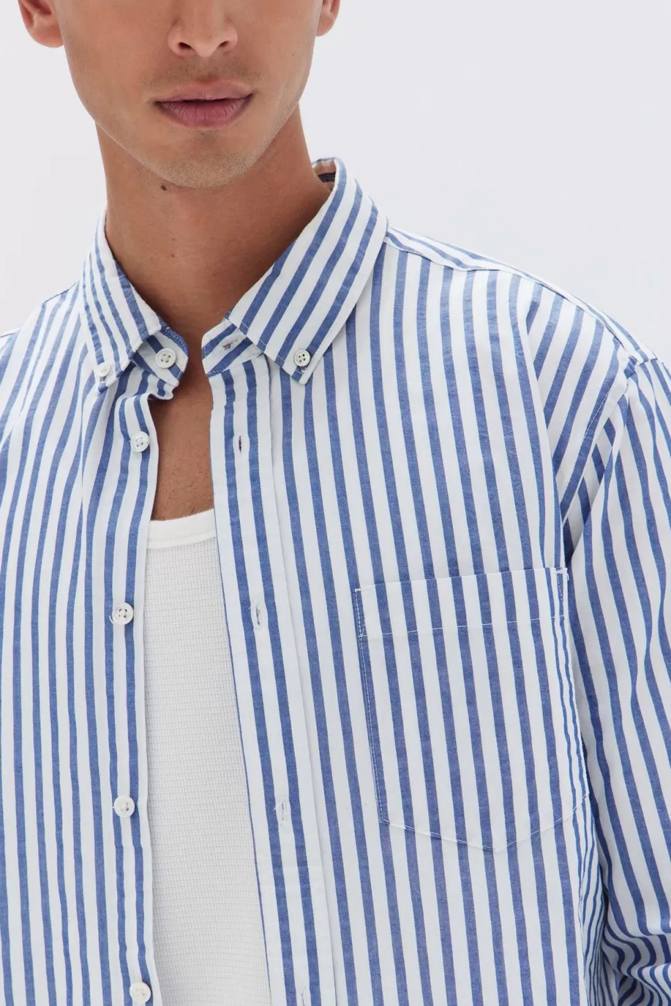 Shirts | Assembly Label Poplin Stripe Long Sleeve Shirt