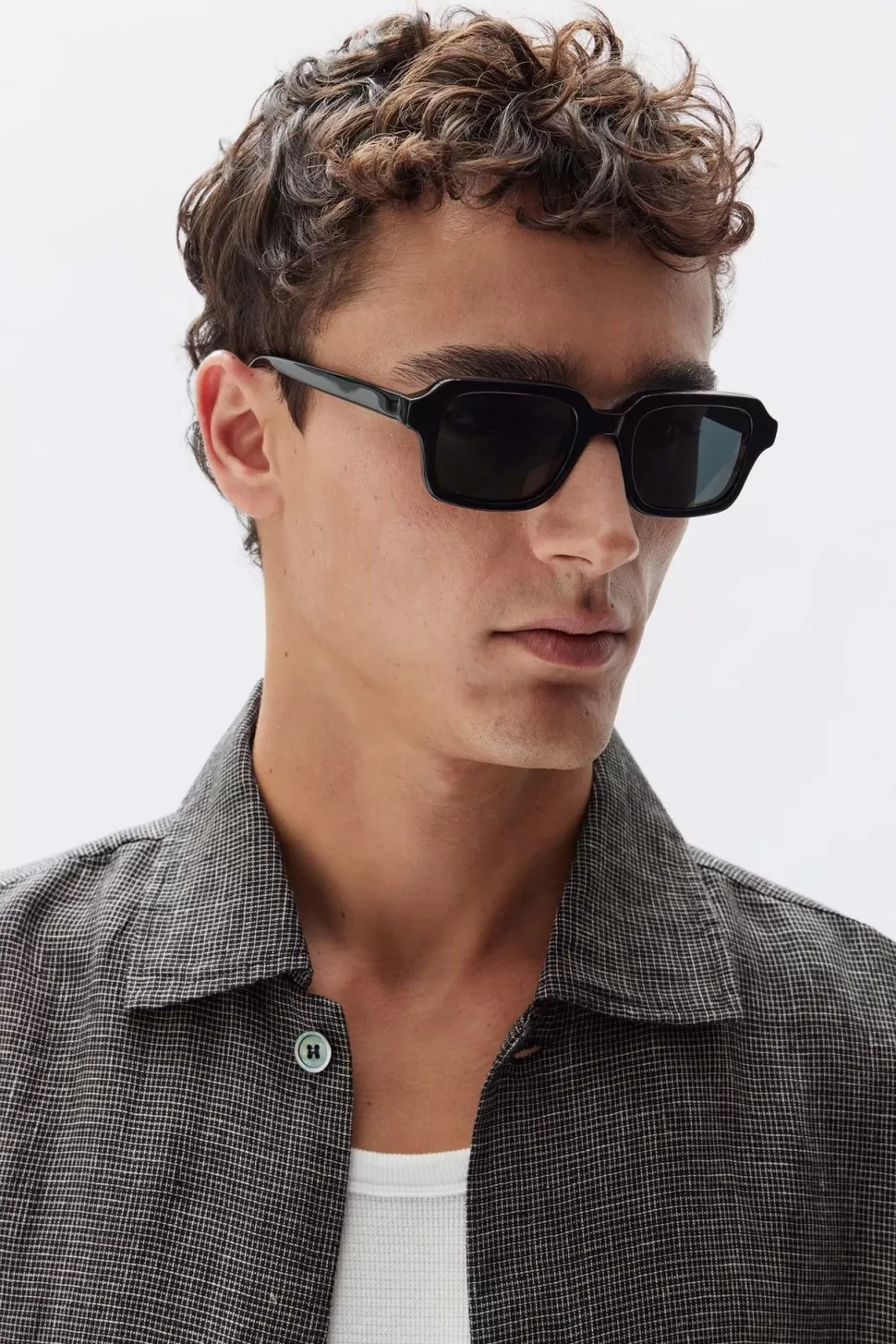 Sunglasses | Assembly Label Retro Square Frame Sunglasses Black