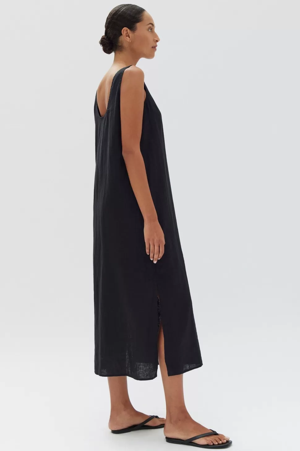 Dresses | Assembly Label Scoop Linen Midi Dress