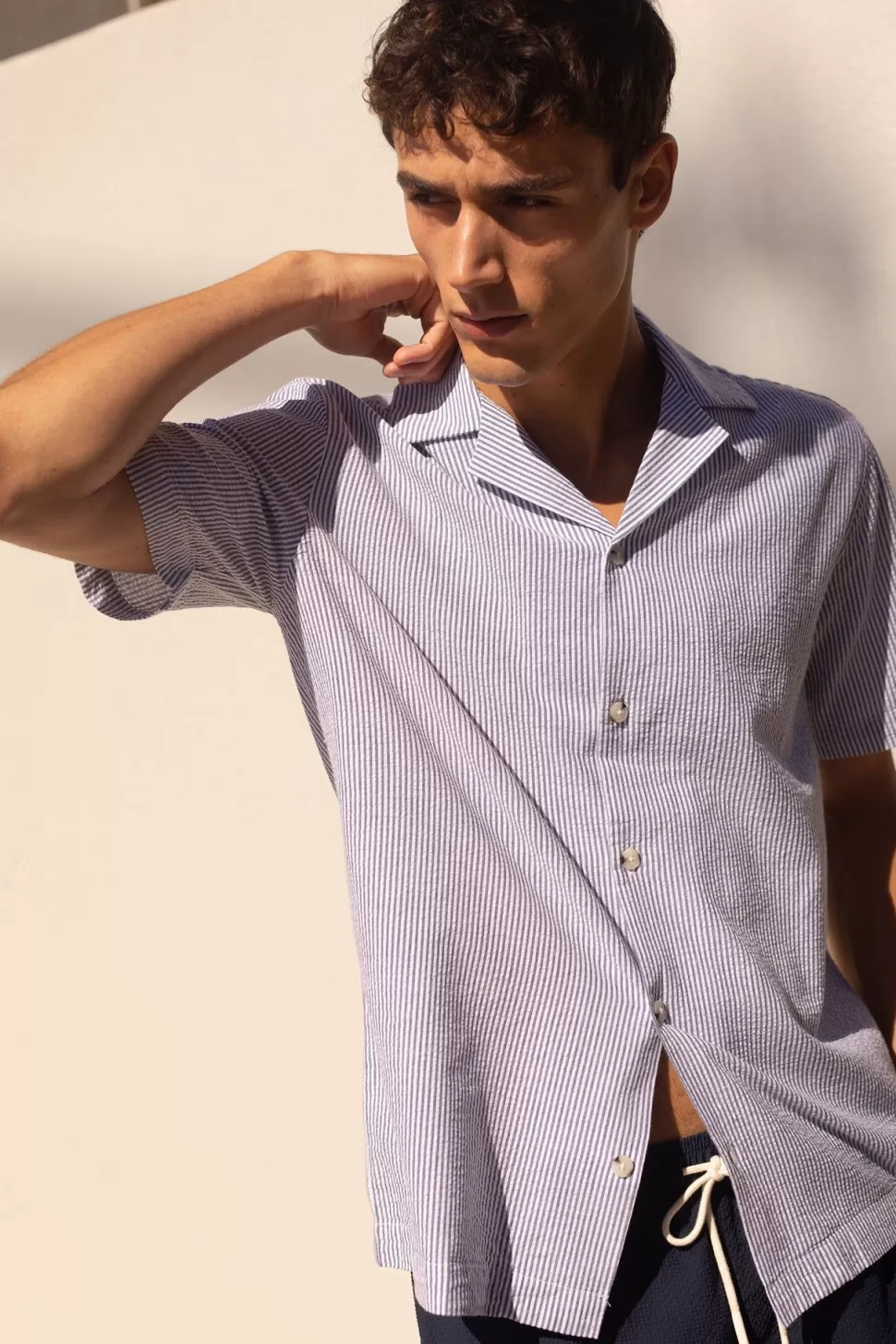 Shirts | Assembly Label Seersucker Short Sleeve Shirt