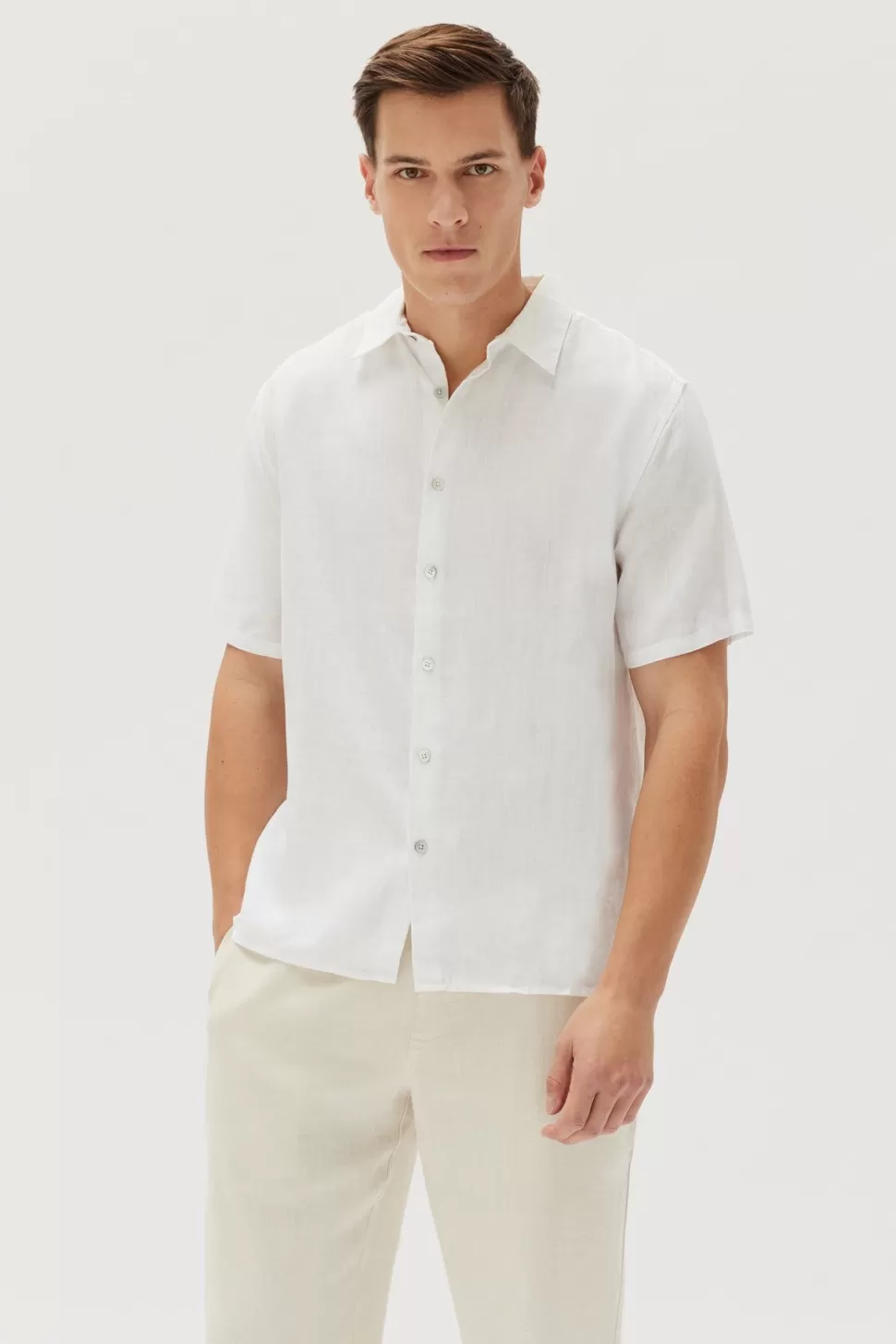 Shirts | Assembly Label Short Sleeve Linen Shirt