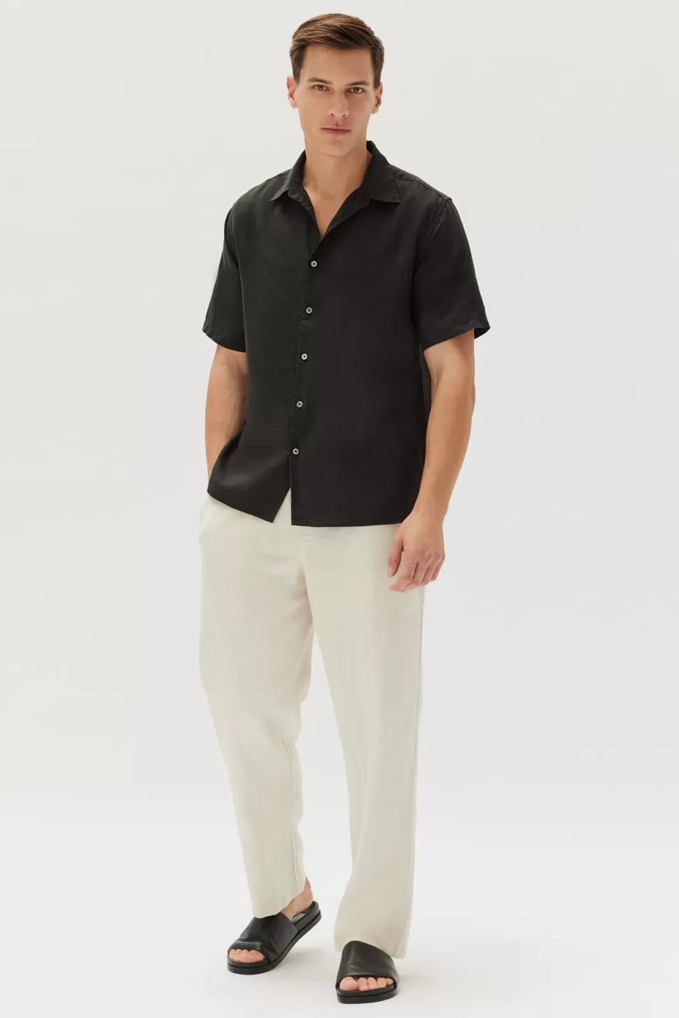 Shirts | Assembly Label Short Sleeve Linen Shirt