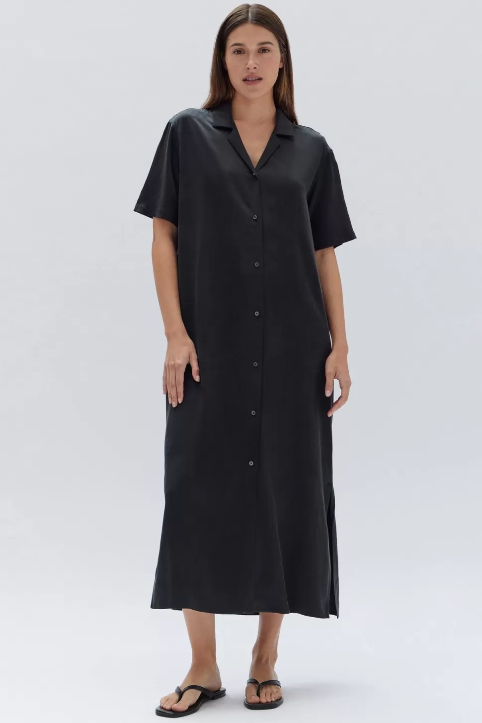 Dresses | Assembly Label Silk Resort Shirt Dress