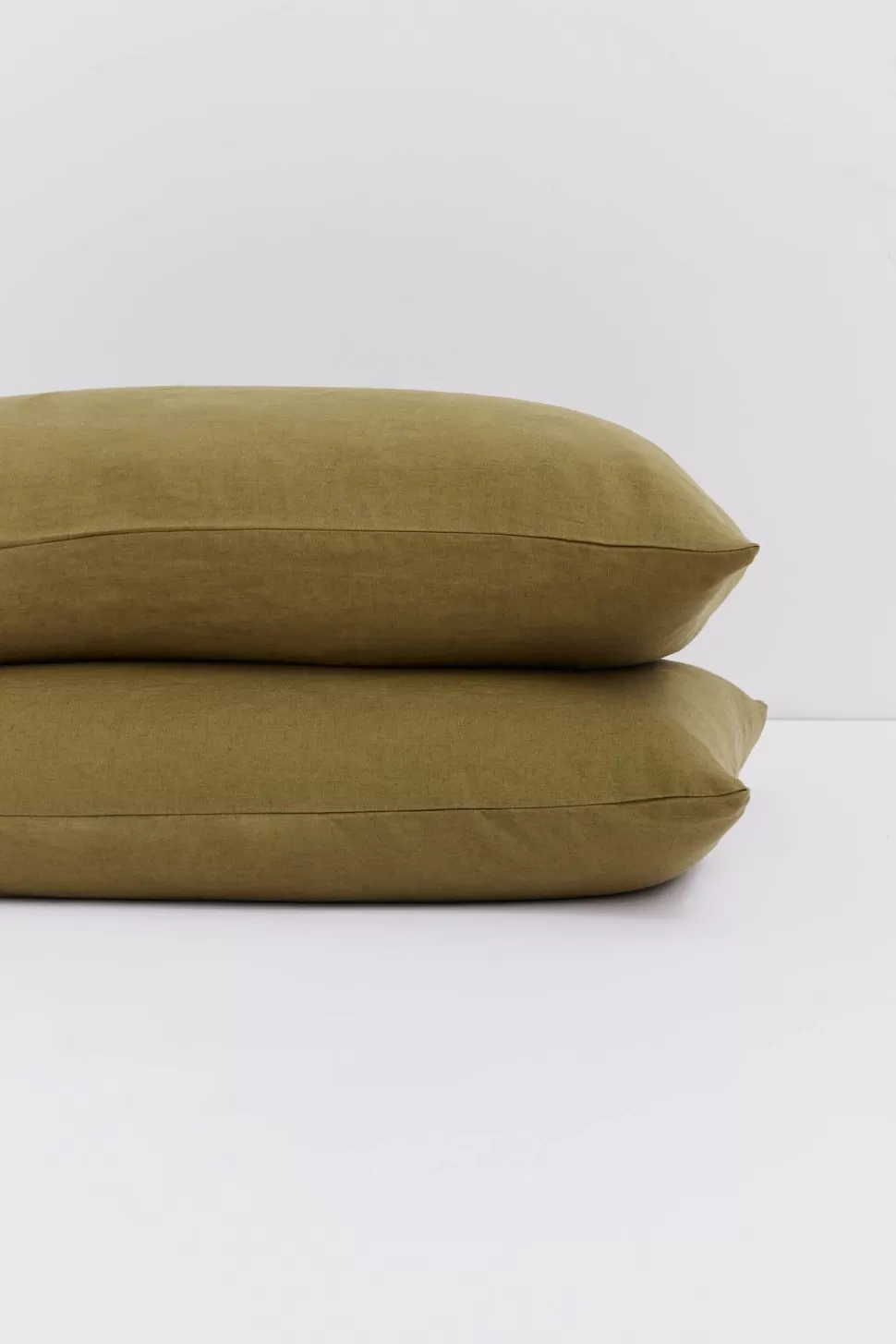 Pillow Cases | Assembly Label Standard Linen Pillow Cases Olive