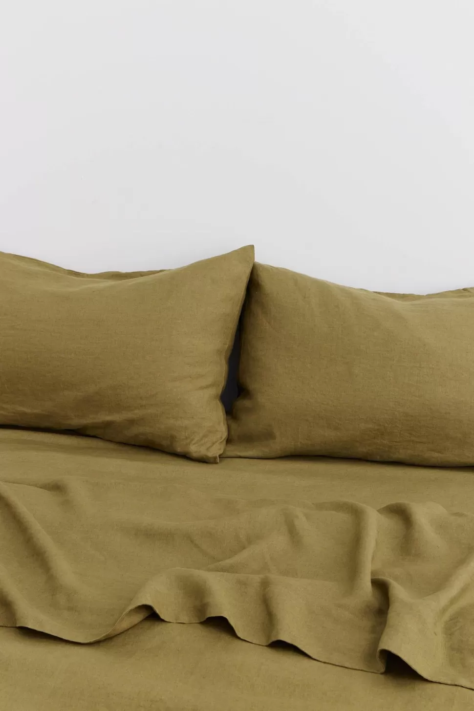 Pillow Cases | Assembly Label Standard Linen Pillow Cases Olive