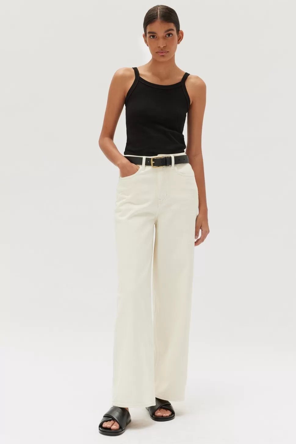 Pants & Skirts | Assembly Label Wide Leg Jean