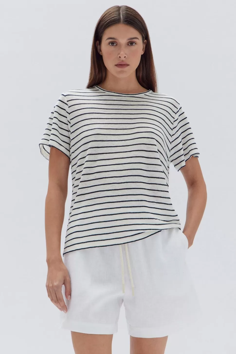 Tanks, Tops & Tees | Assembly Label Womens Breeze Linen Tee