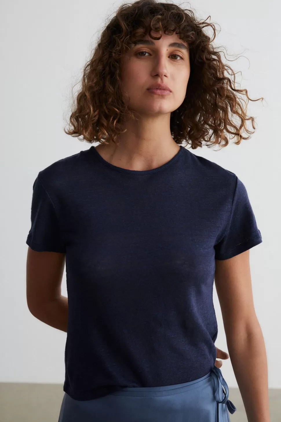 Tanks, Tops & Tees | Assembly Label Womens Seaford Linen Tee