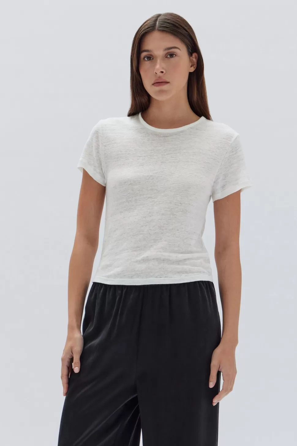 Tanks, Tops & Tees | Assembly Label Womens Seaford Linen Tee