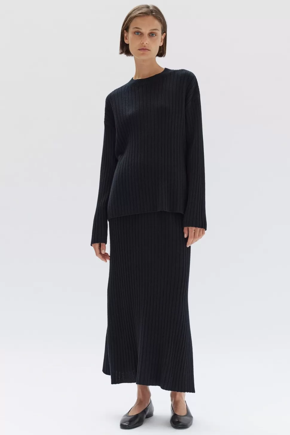 Pants & Skirts | Assembly Label Wool Cashmere Rib Skirt