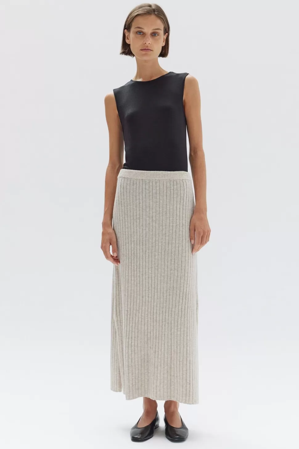 Knitwear | Assembly Label Wool Cashmere Rib Skirt