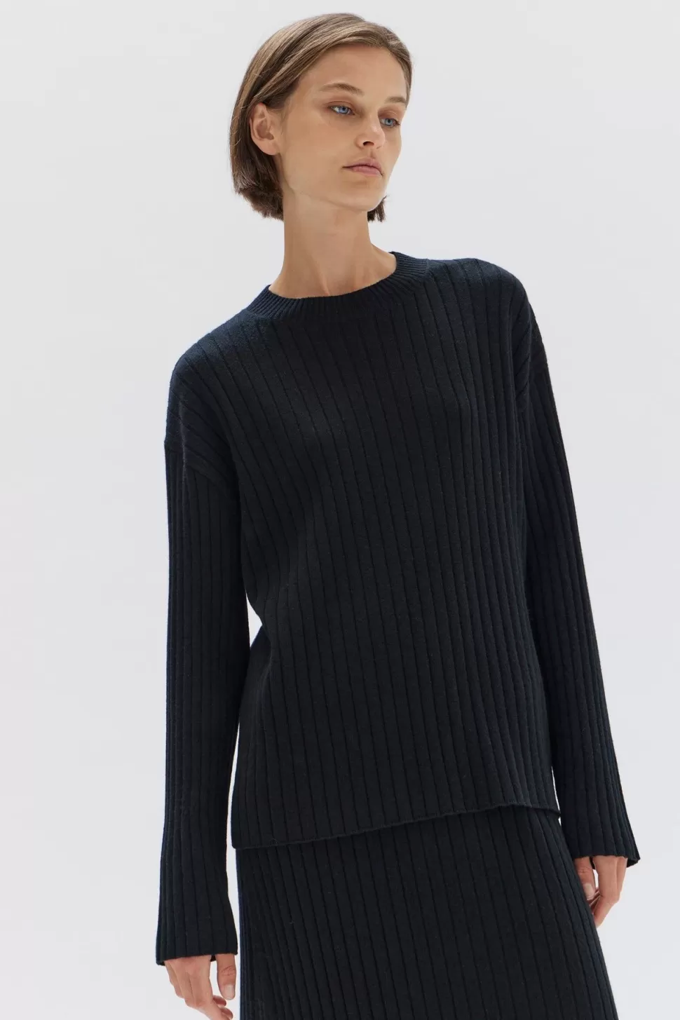 Tanks, Tops & Tees | Assembly Label Wool Cashmere Rib Top