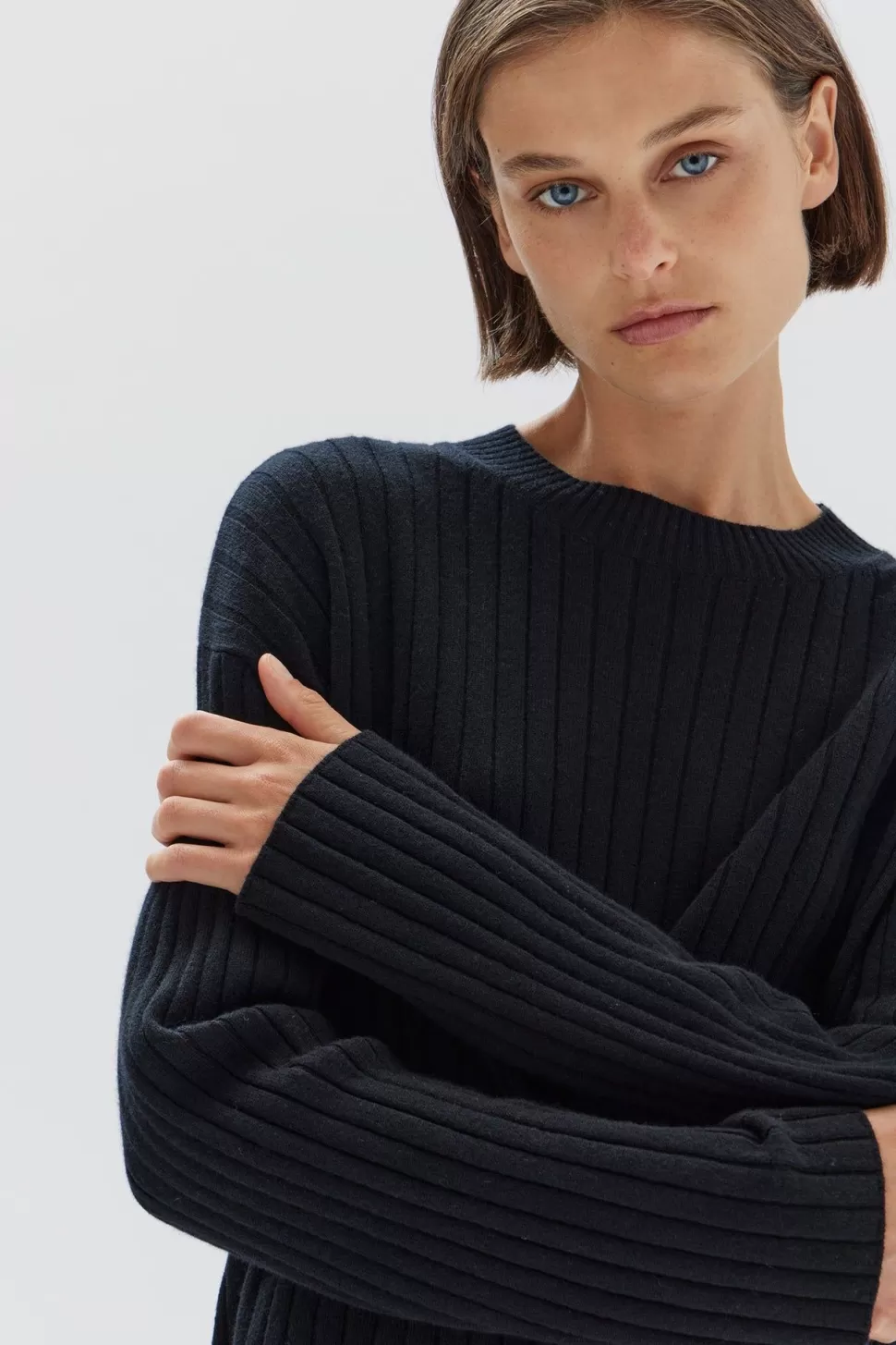 Tanks, Tops & Tees | Assembly Label Wool Cashmere Rib Top